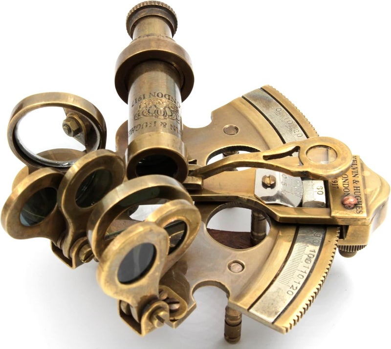 OCEAN REPLICAS Nautical Bronze Sextant – Solid Brass Maritime Astrolabe | Vintage Ship Navigation Instrument for Nautical Decor, Collectibles, Maritime Gifts, and Navigational Tools - Image 5